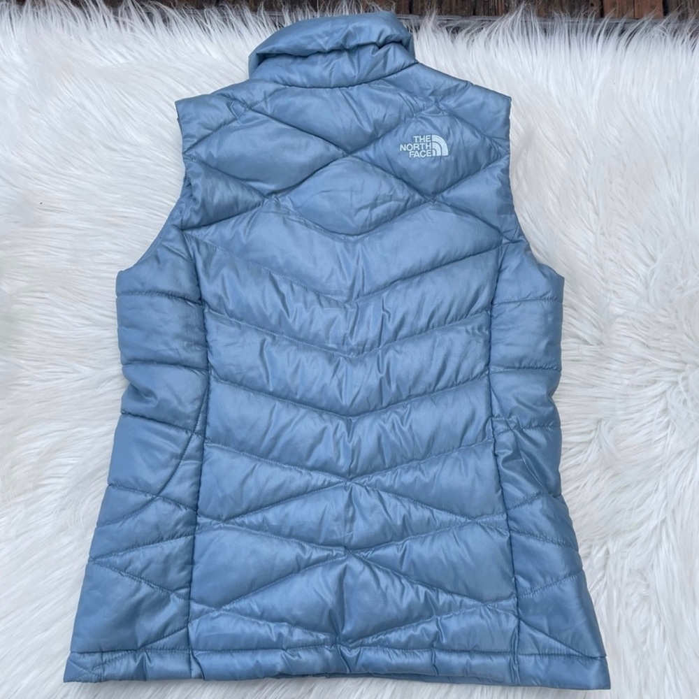 The North Face Women’s Blue 550 Down Filled Quilted Puffer Vest XS - Picture 3 of 11